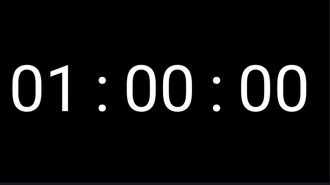 60 Minutes Countdown Timer For Study 