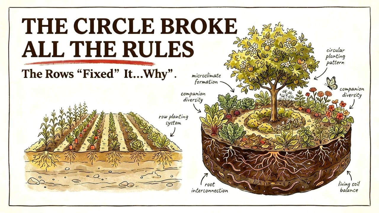 Planting Trees in Circles Increased Yield 400% — Why Did We Switch to Rows?