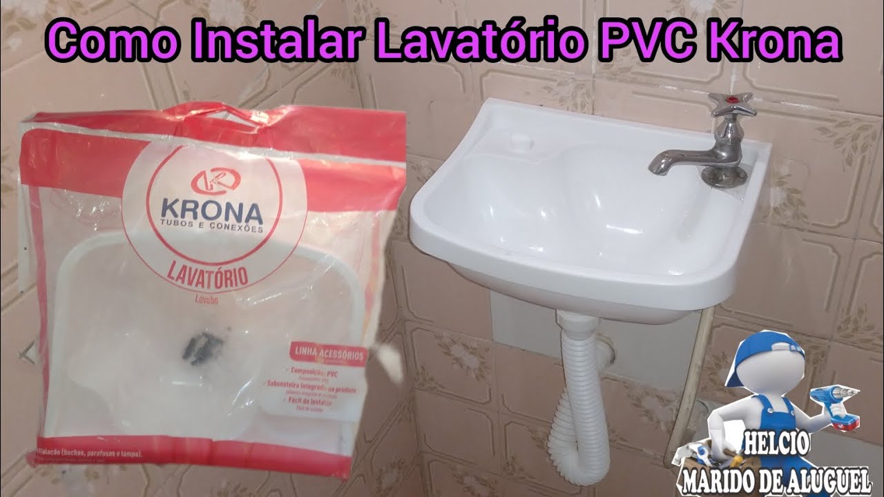 Como Instalar Lavatório de PVC Krona