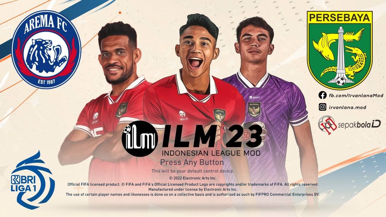 FIFA 23 - BRI Liga 1 - Arema FC vs Persebaya Surabaya | MOD ILM 23