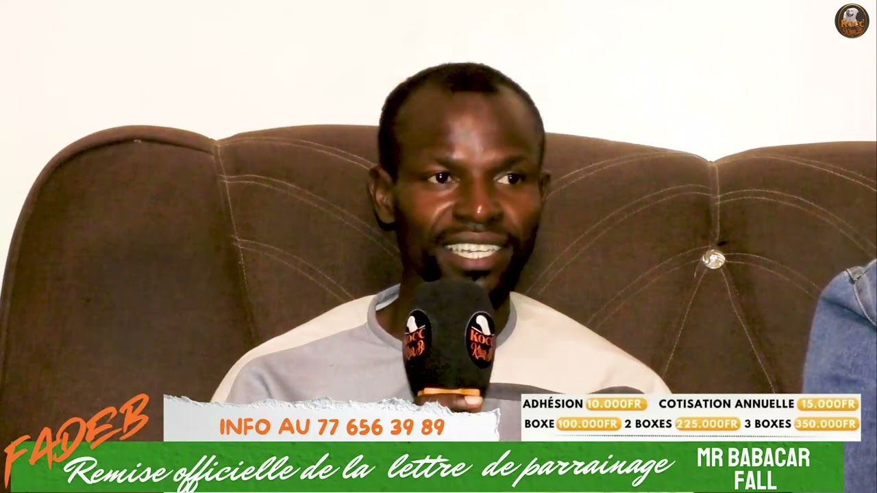 Remise officielle de la  lettre  de parrainage