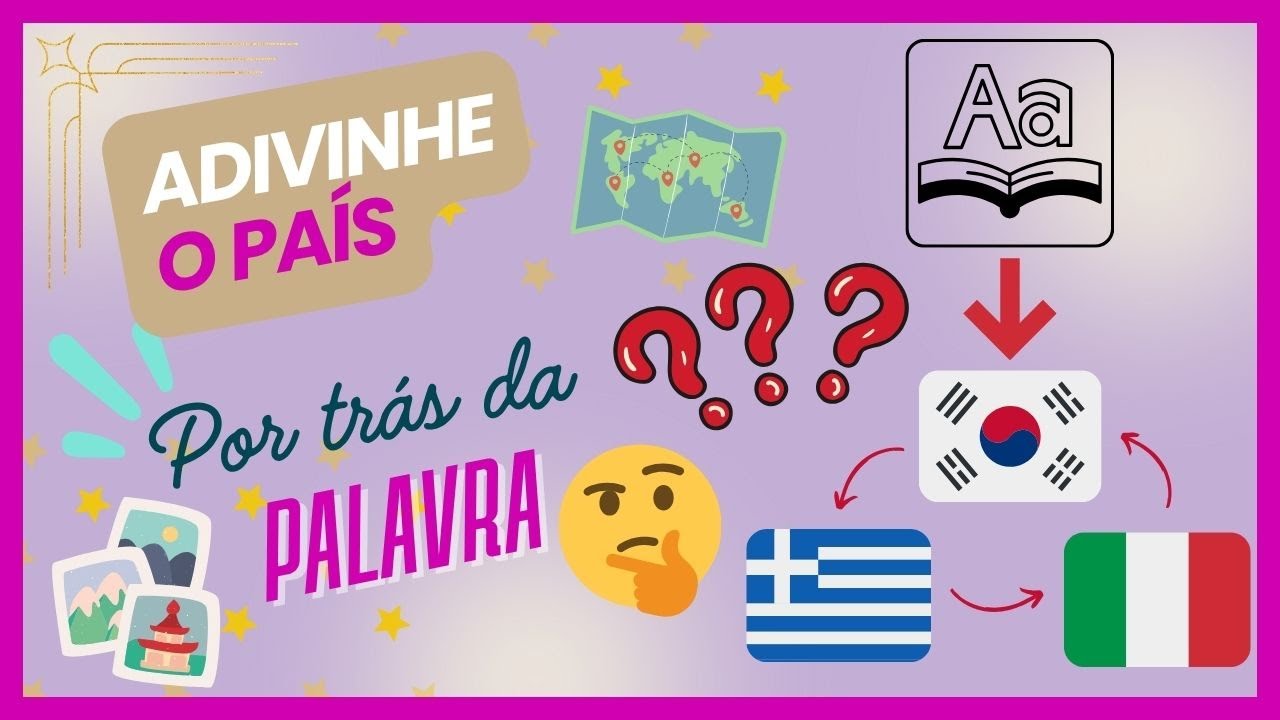 Adivinhe o país por trás da palavra!