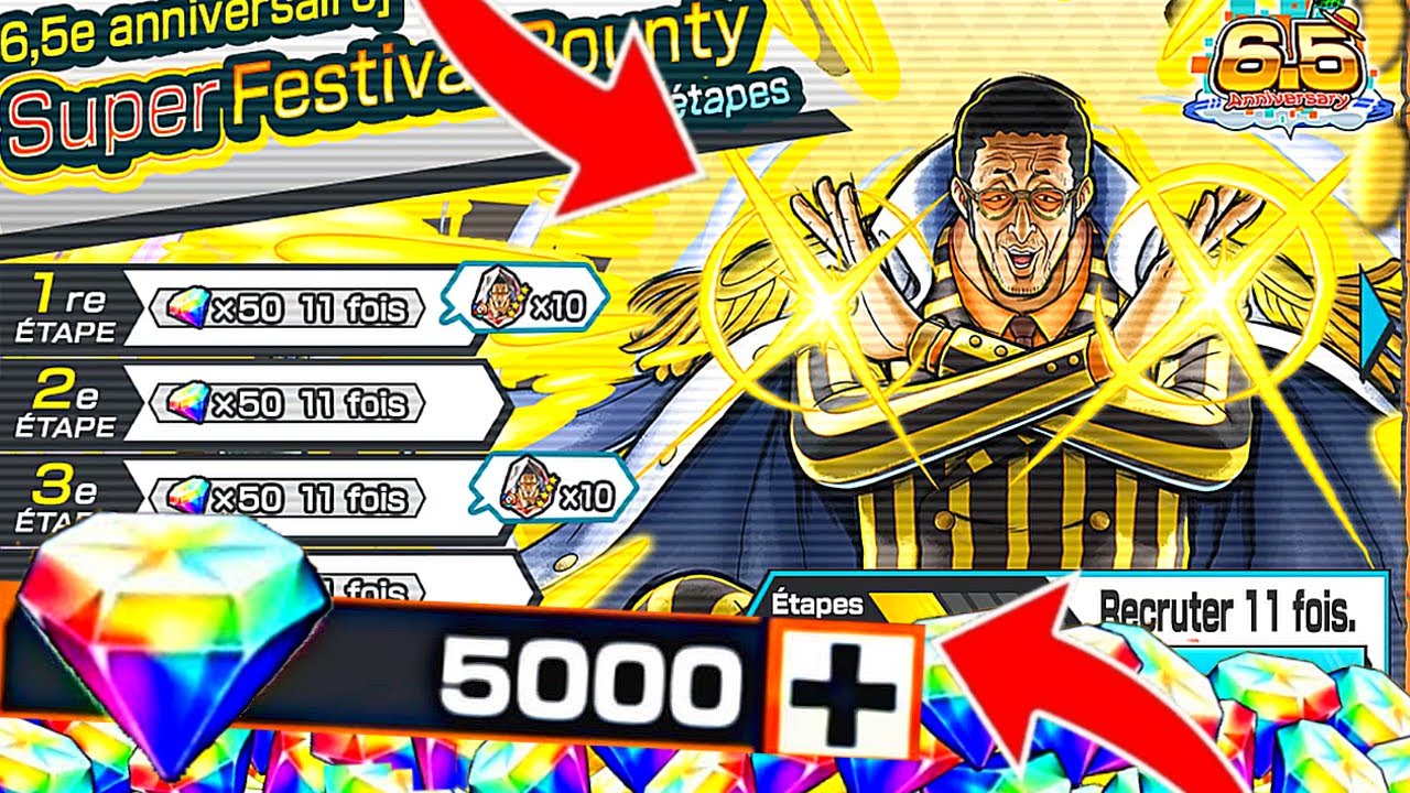 INVOCATION Kizaru SBF en LÉGENDE👑- 6,5ans One Piece Bounty Rush - OPBR