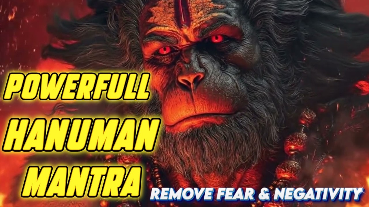 Powerful Hanuman Mantra, Removes Fear, Negative Energy & Obstacles, Strength, Courage, Protection