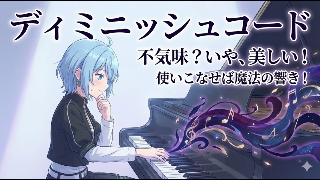 ディミニッシュコードは不気味なだけじゃないという話をする元住吉ななお