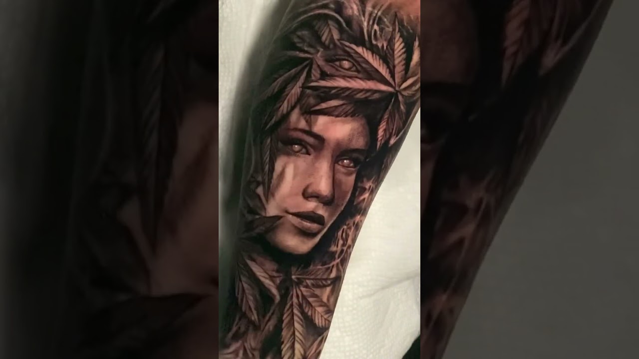 Fun cannabis tattoo on a grower #tattoo #tattoosnob