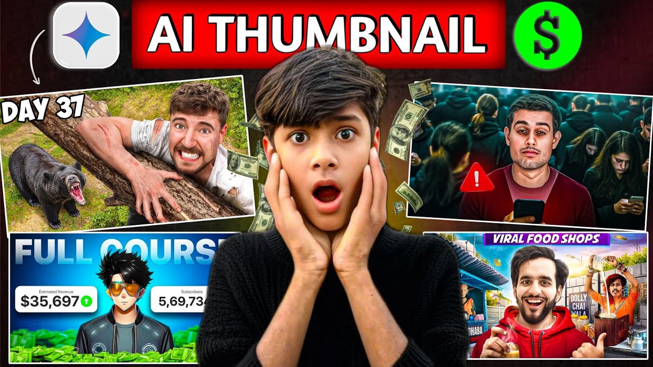 AI Thumbnail Kaise Banaen | How To Make AI Thumbnail for Youtube Videos | Thumbnail Kaise Banaen