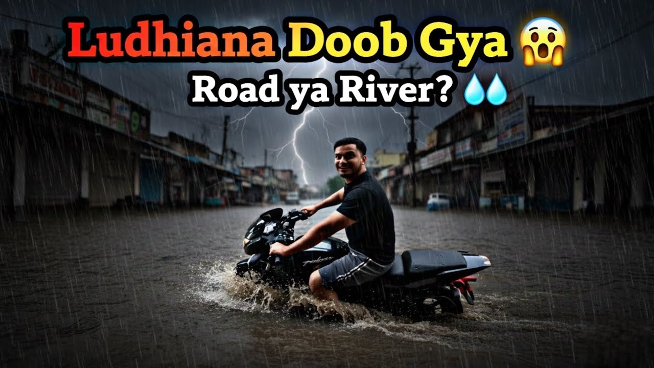 Ajj To Ludhiana ke Under Ve Paani Aa Gya 😱💦|| Sumitbiddlan09 DailyBlogs #2025 #youtube #punjab 