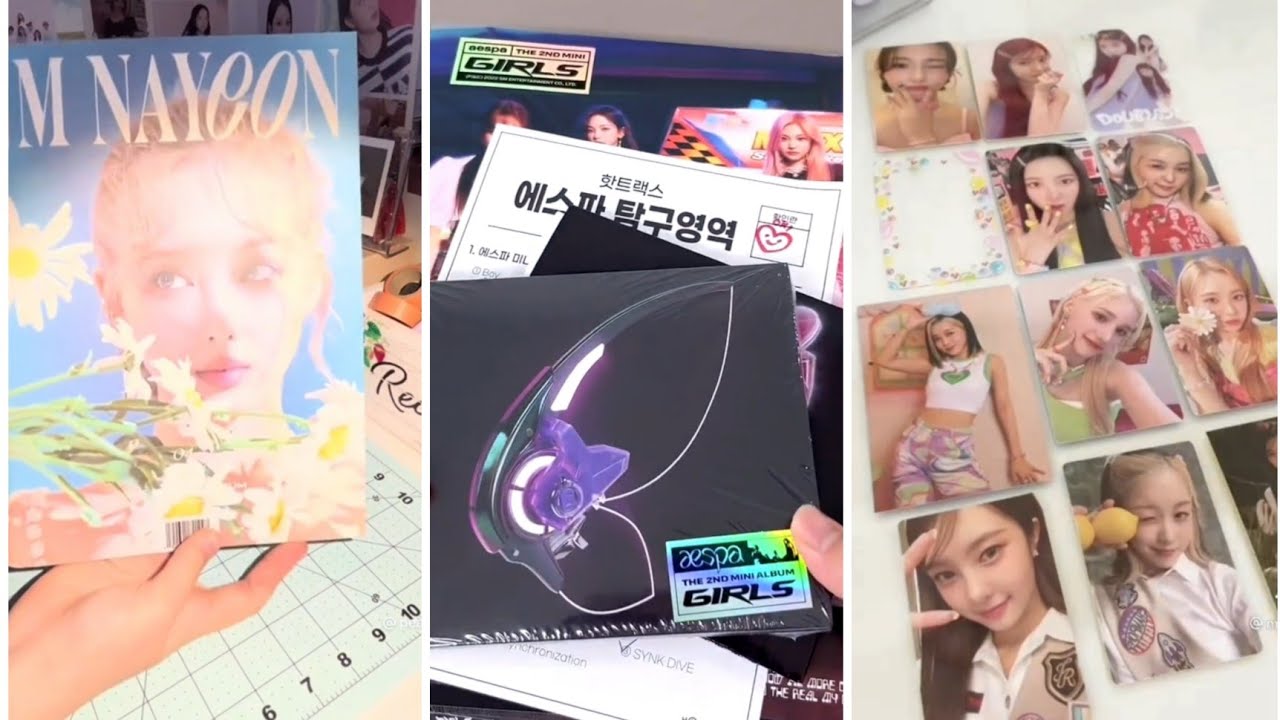 unboxing album kpop દᵕ̈૩♡ || tiktok compilation📎 #01