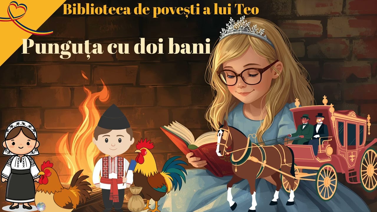 Punguța cu doi bani 🇷🇴✨ Basm românesc de Ion Creangă | Citit de Teo 📖🌟