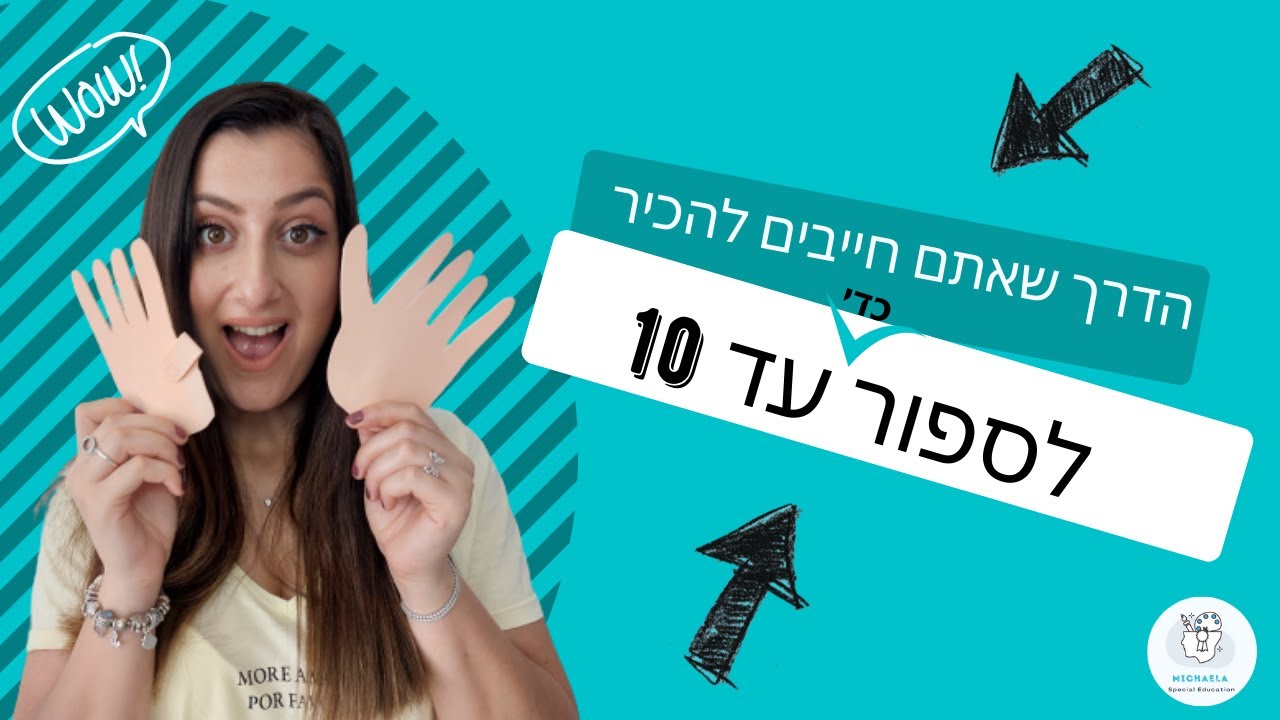 לימוד מספרים לילדים בדרך יצירתית ומהנה להכנה 🖐🏻