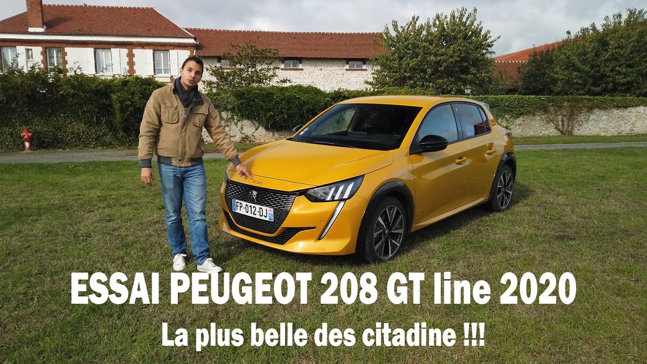 Peugeot 208 GT line 2020 - Puretech 100 essence -  Présentation et Essai complet