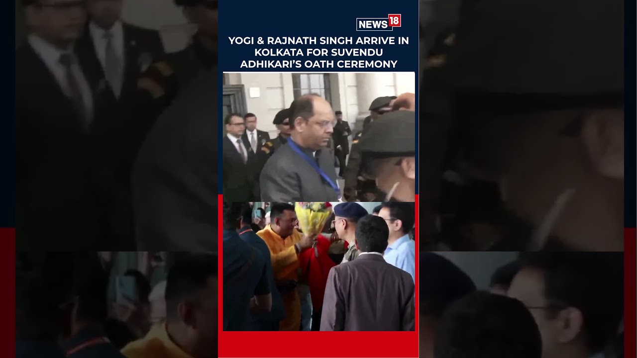 Yogi, Rajnath Reach Kolkata for Suvendu Adhikari&rsquo;s Bengal Oath Ceremony | Bengal Oath Taking | N18S