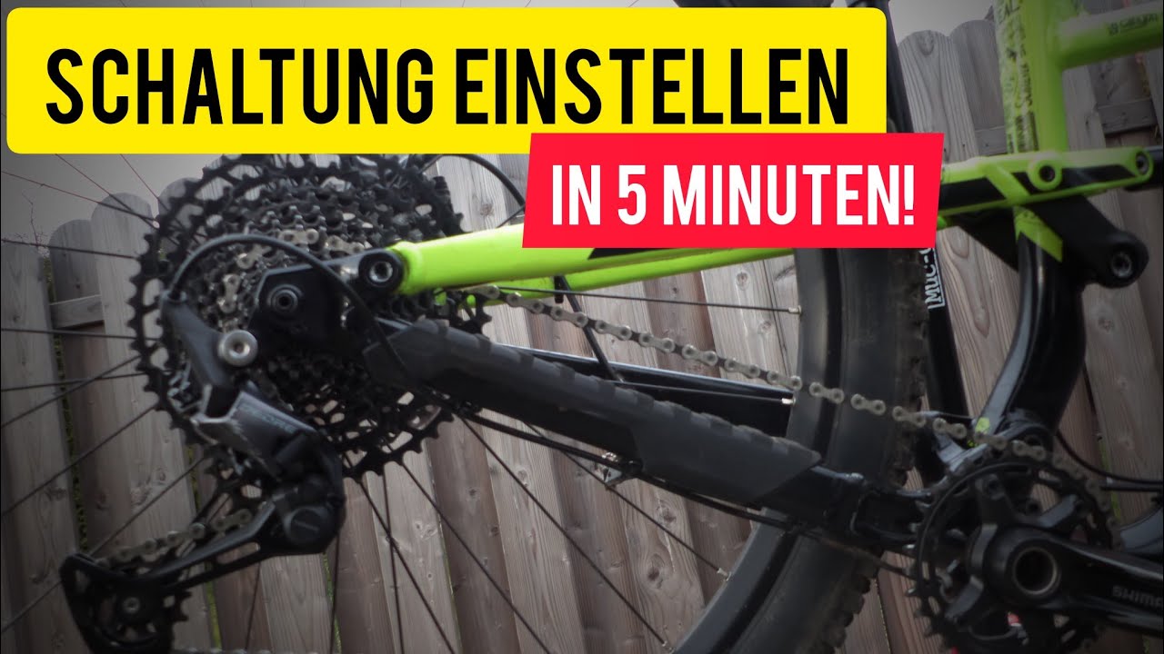 In 5 MINUTEN zur PERFEKT EINGESTELLTEN SCHALTUNG! -Shimano,Sram