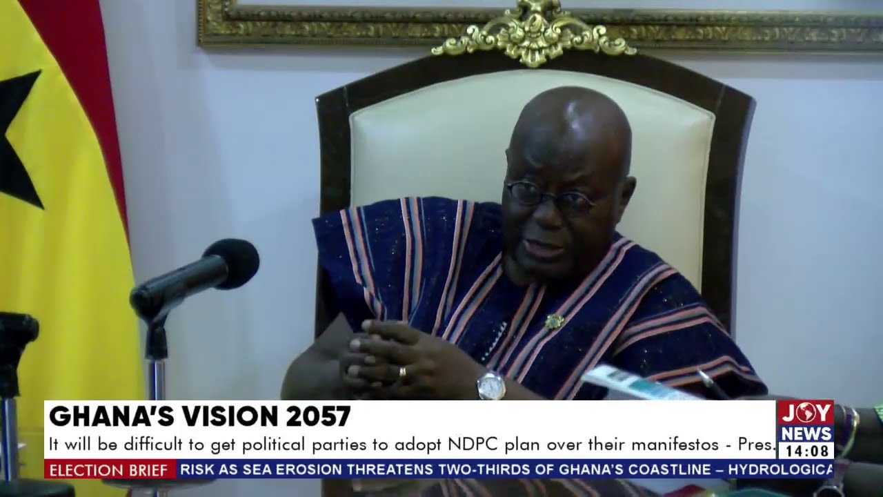 Vision 2057: Pres. says it'll be tough to have p'tical parties adopt NDPC plan over their manifestos