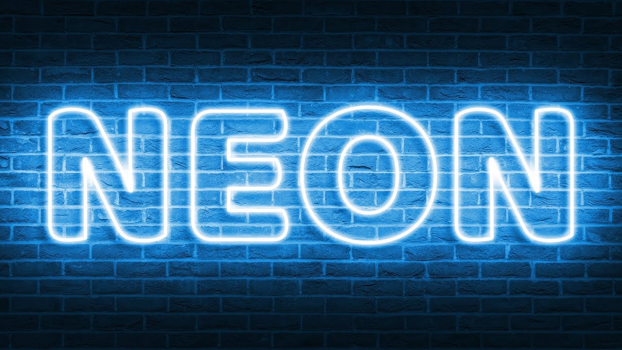 Glowing Neon Light Text Effect in Photoshop