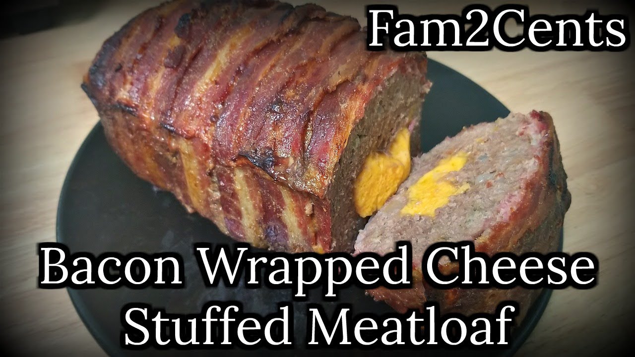 Bacon Wrapped Cheese Stuffed Meatloaf - Need i say more?