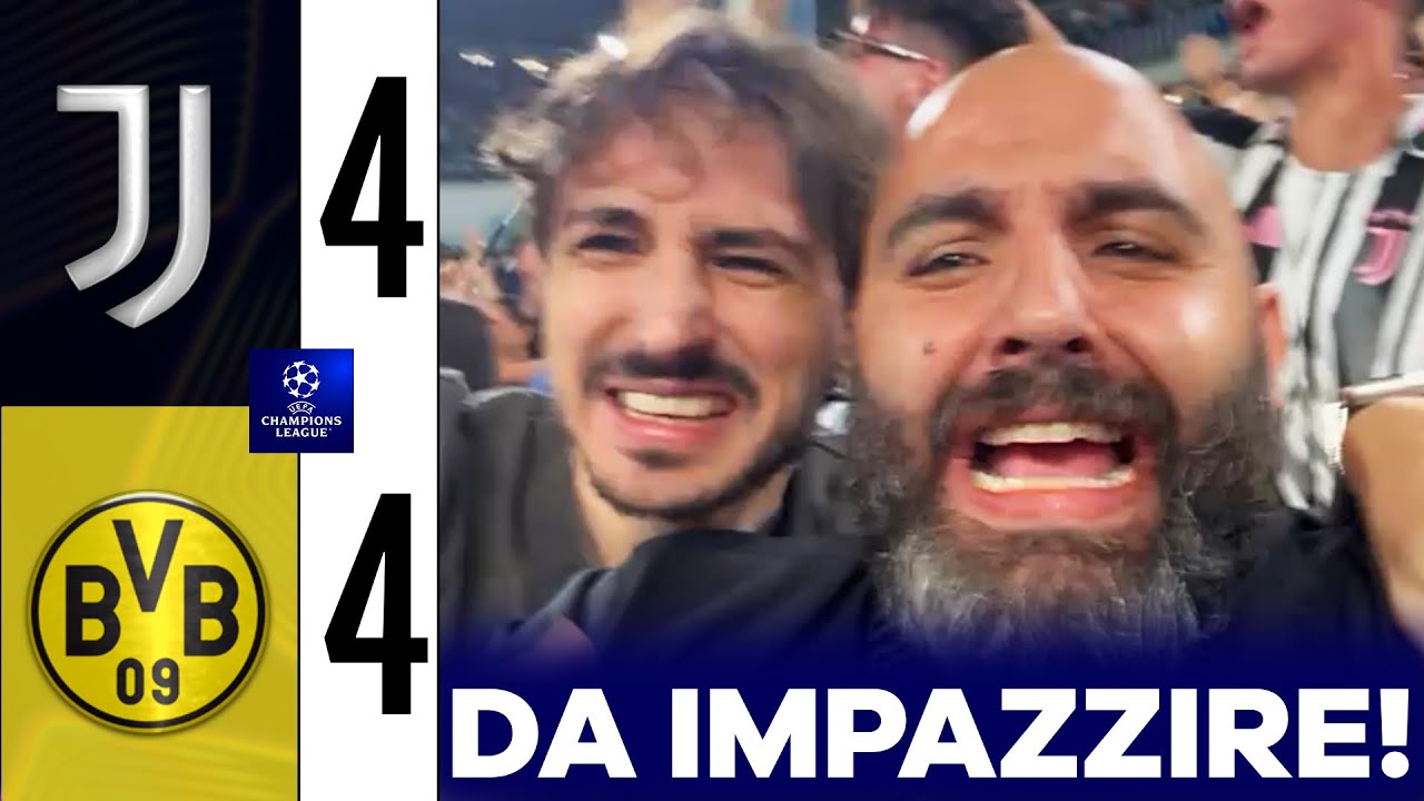 PAZZA JUVE! Ho rischiato le CORONARIE || JUVENTUS BVB 4-4 [LIVE REACTION]