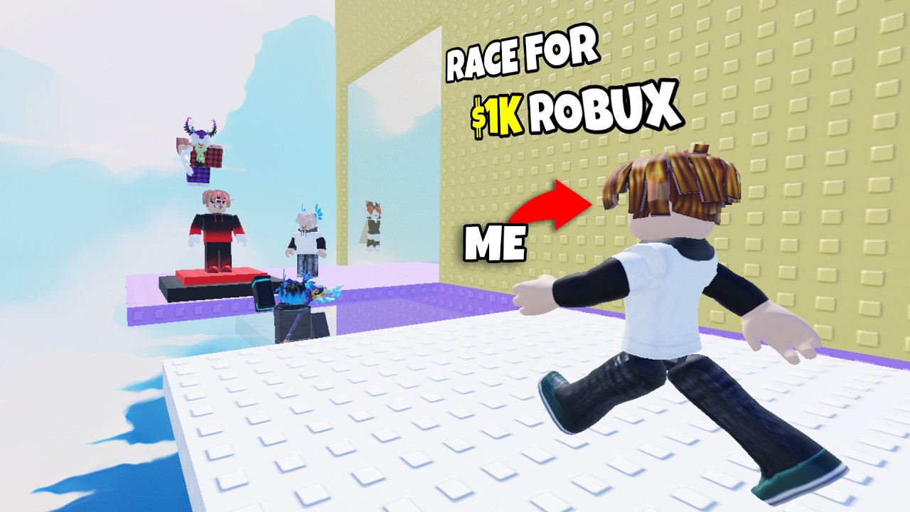 Я соревновался со своими самыми большими фанатами за 1000 ROBUX в игре Roblox Slap Tower.