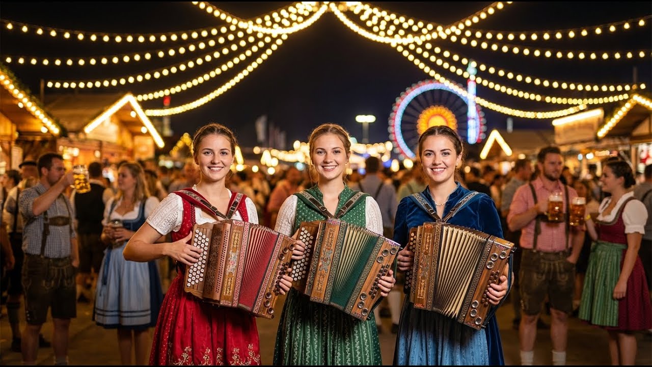 German Alps Festival 🎵 Polka, Waltz & Brass Band Bliss | Bavarian Folk Celebration