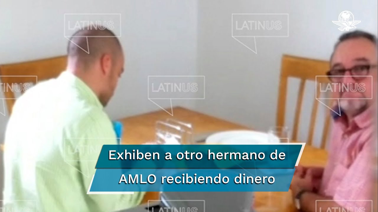 Captan a otro hermano de AMLO recibiendo dinero de David León