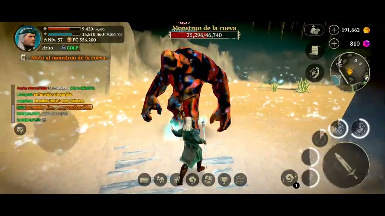 Evil lands (farmeando con mi mago de hielo) misones del mapa 5