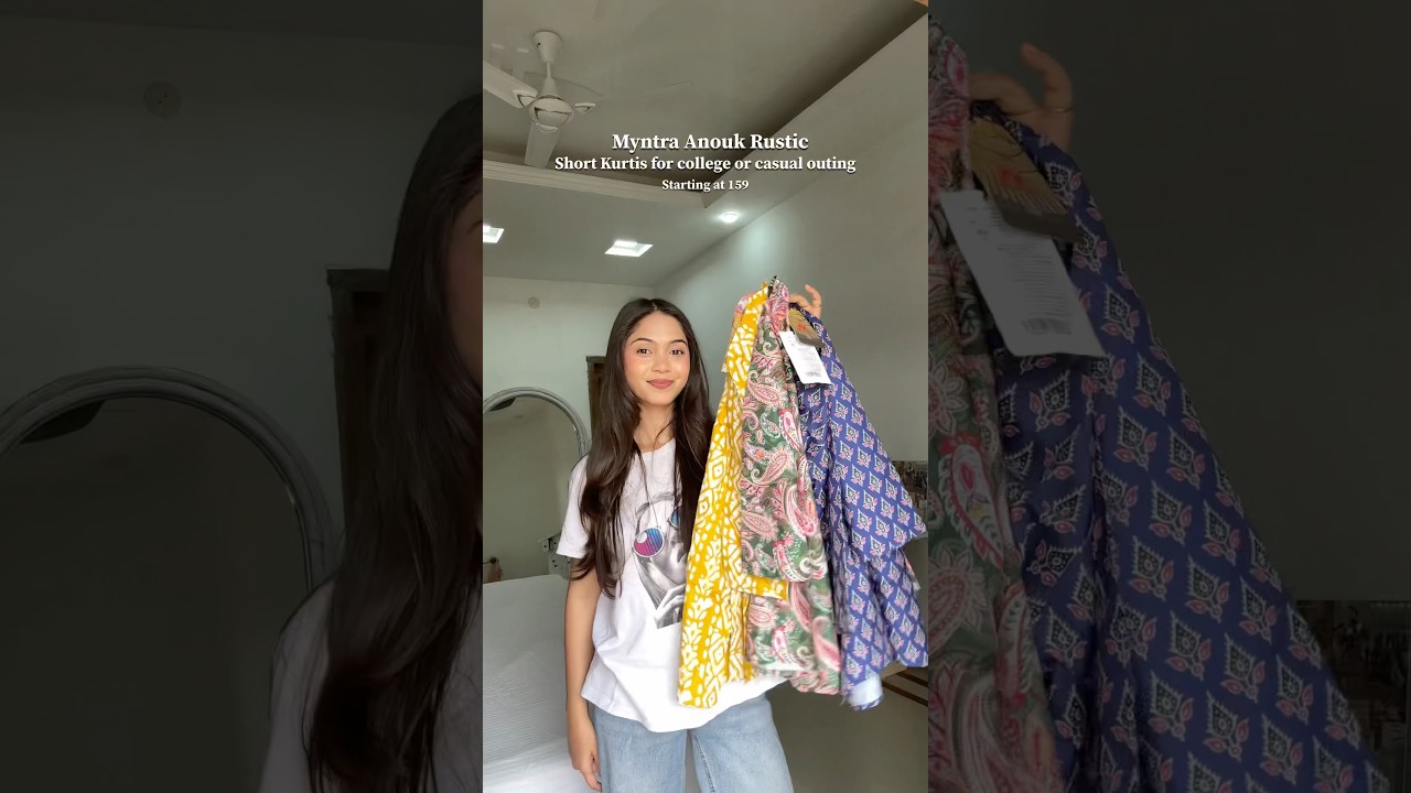 Myntra short Kurti haul #ytshorts #shortkurti #myntra #haul #officewear #collegewear #kurti