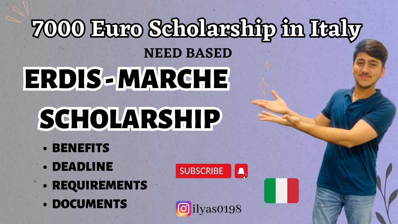 Erdis - Marche Scholarship | Italy 🇮🇹 | Univpm | Maserata | Camerano | Pesaro | Urbino | Explained