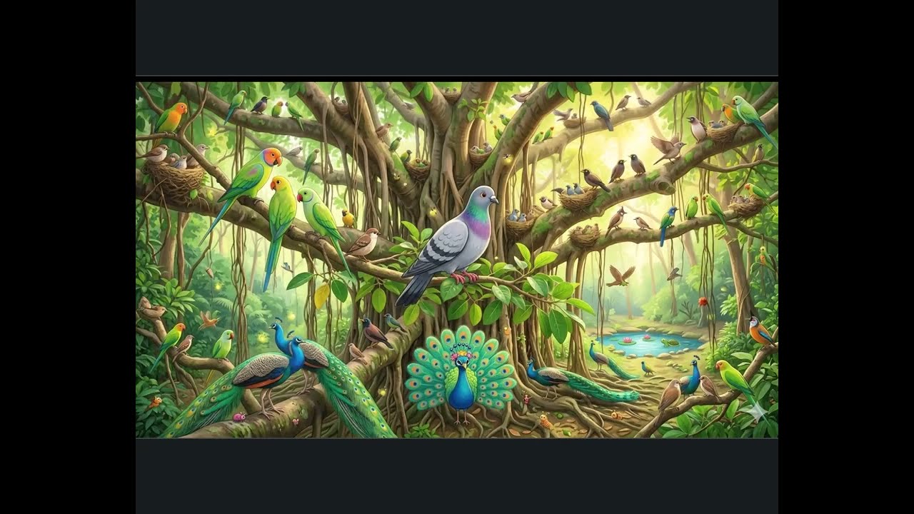 ఐక్యతే బలం - తెలివైన పావురం కథ | Unity is Strength - The Wise Pigeon Story