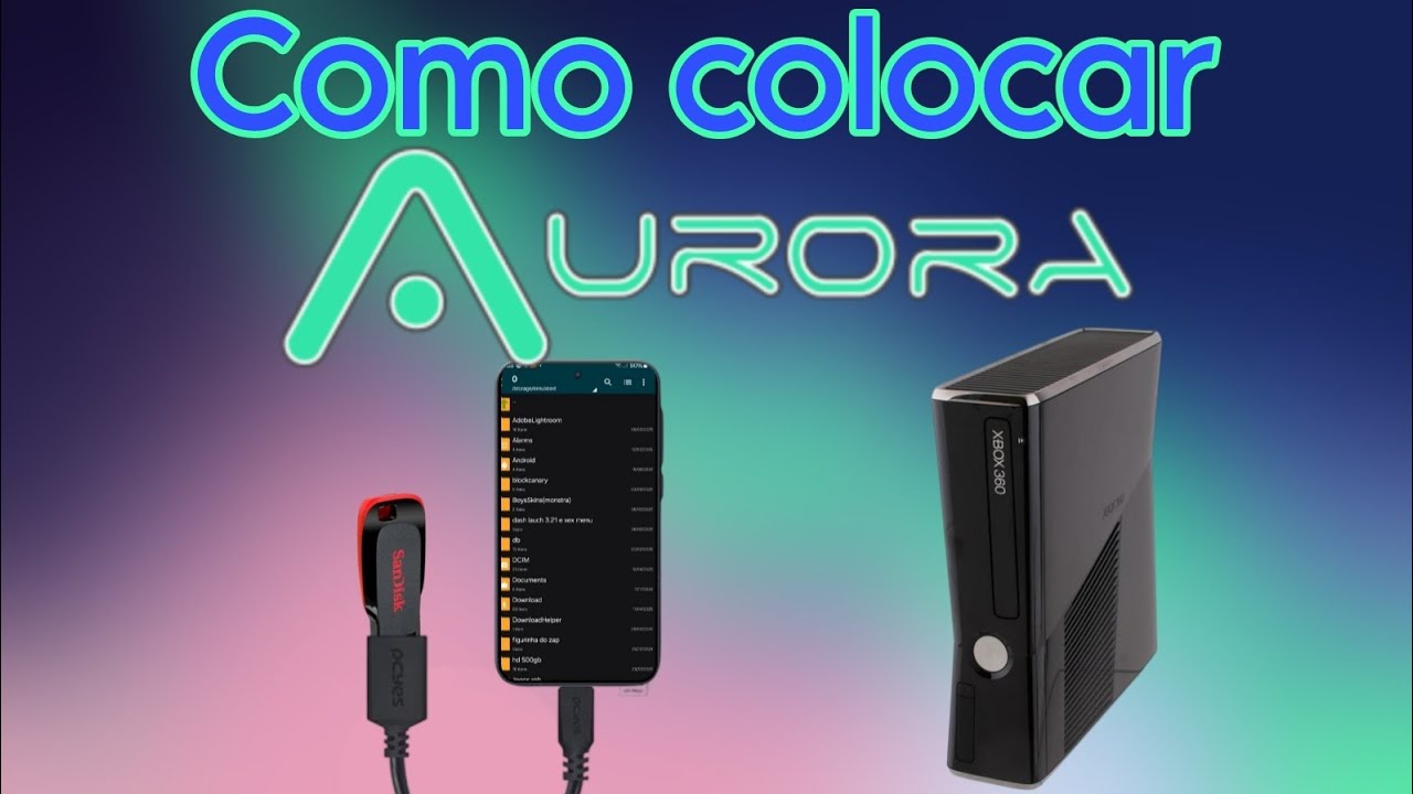 Como Colocar a AURORA no XBOX 360 RGH/JTAG (Pelo celular)