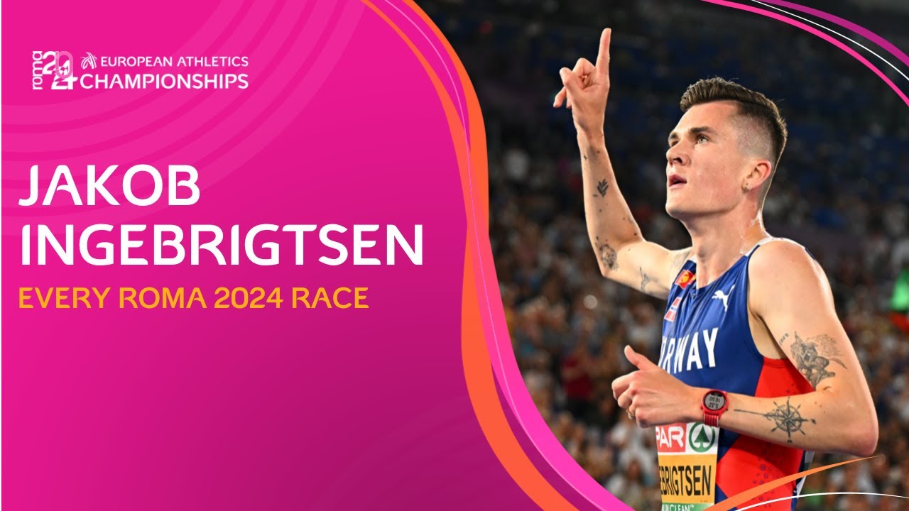 ANOTHER European double! 🔥 Jakob Ingebrigtsen 🇳🇴 | Every Race in Roma 2024