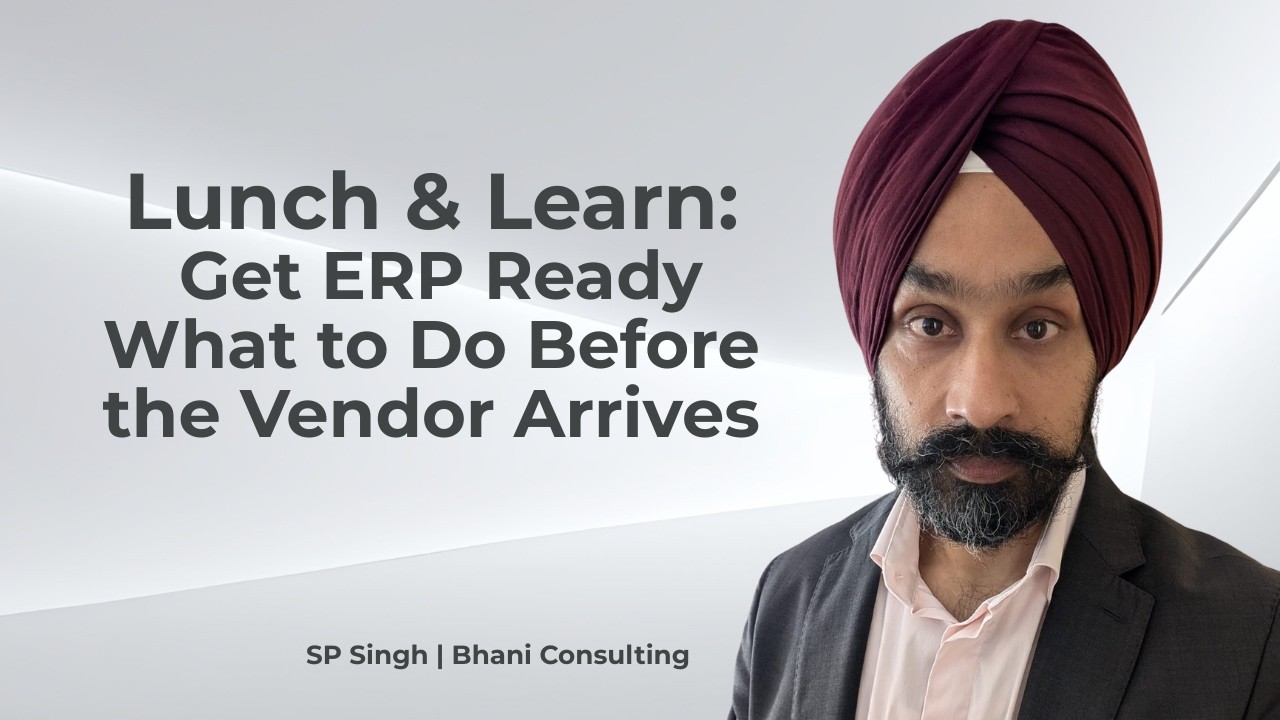 Lunch & Learn Get ERP Ready   What to Do Before the Vendor Arrives