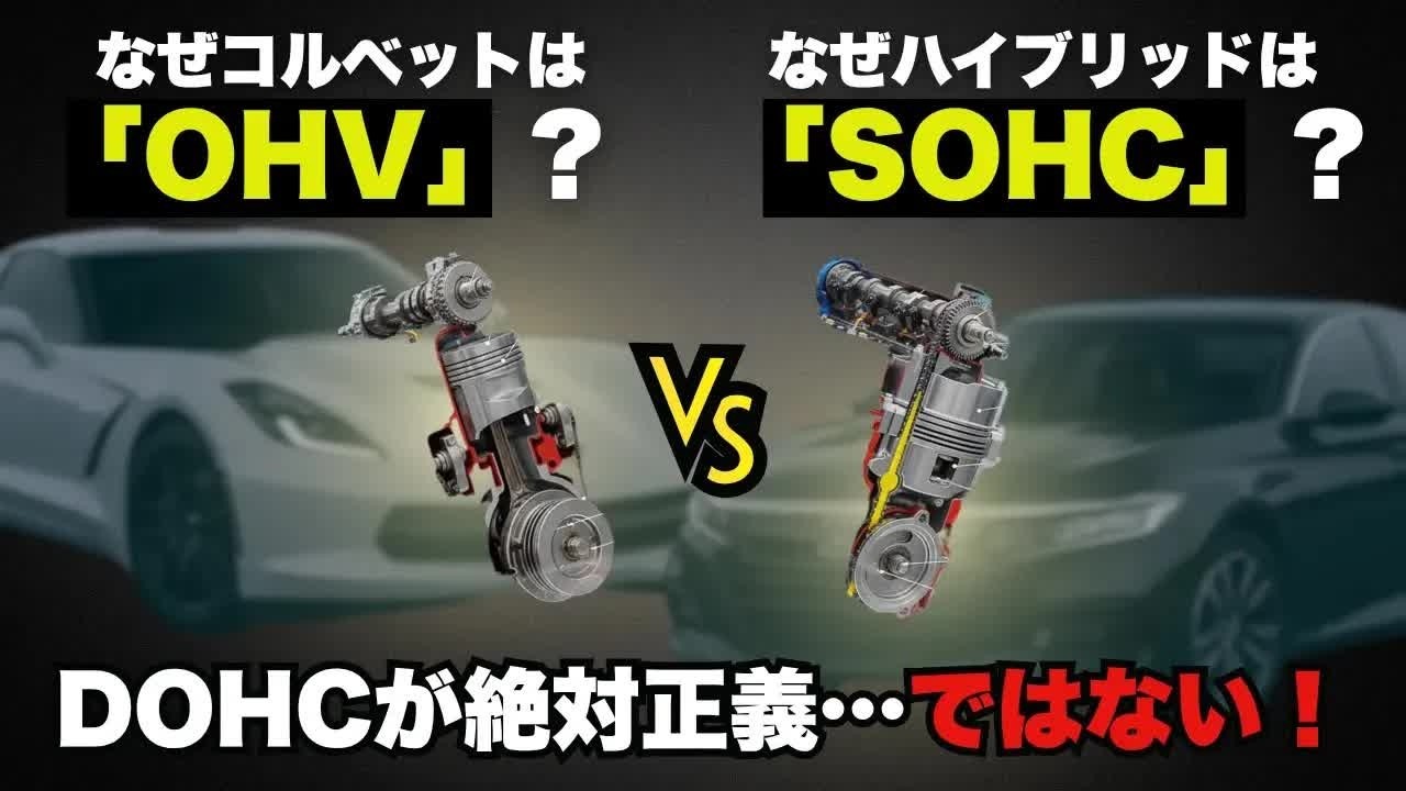 【DOHC vs SOHC】実は“速さ”の本質はそこじゃない…高性能の真実とVTEC・ハイブリッド時代に選ばれる工学的理由を暴く！【ゆっくり解説／車の技術】