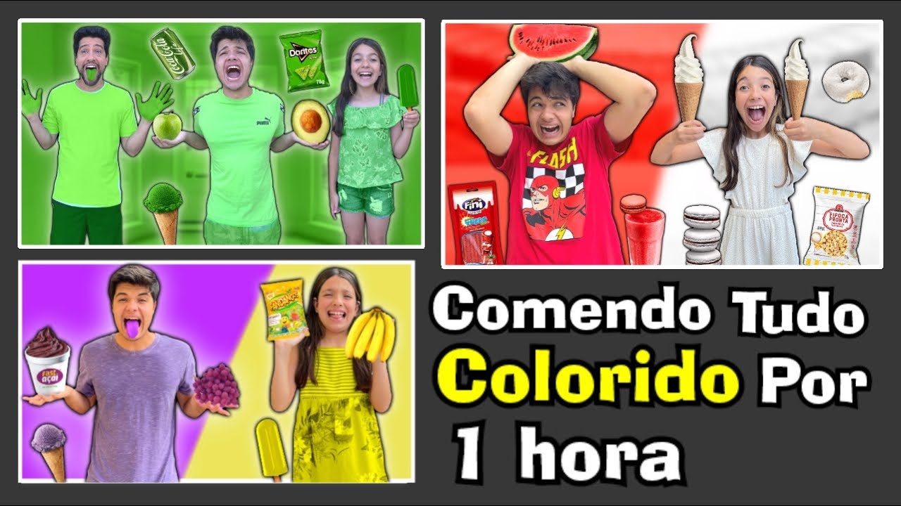 1 HORA DE VÍDEO, TUDO ROSA, PRETO e ROXO E AMARELO POR UM DIA INTEIRO !!