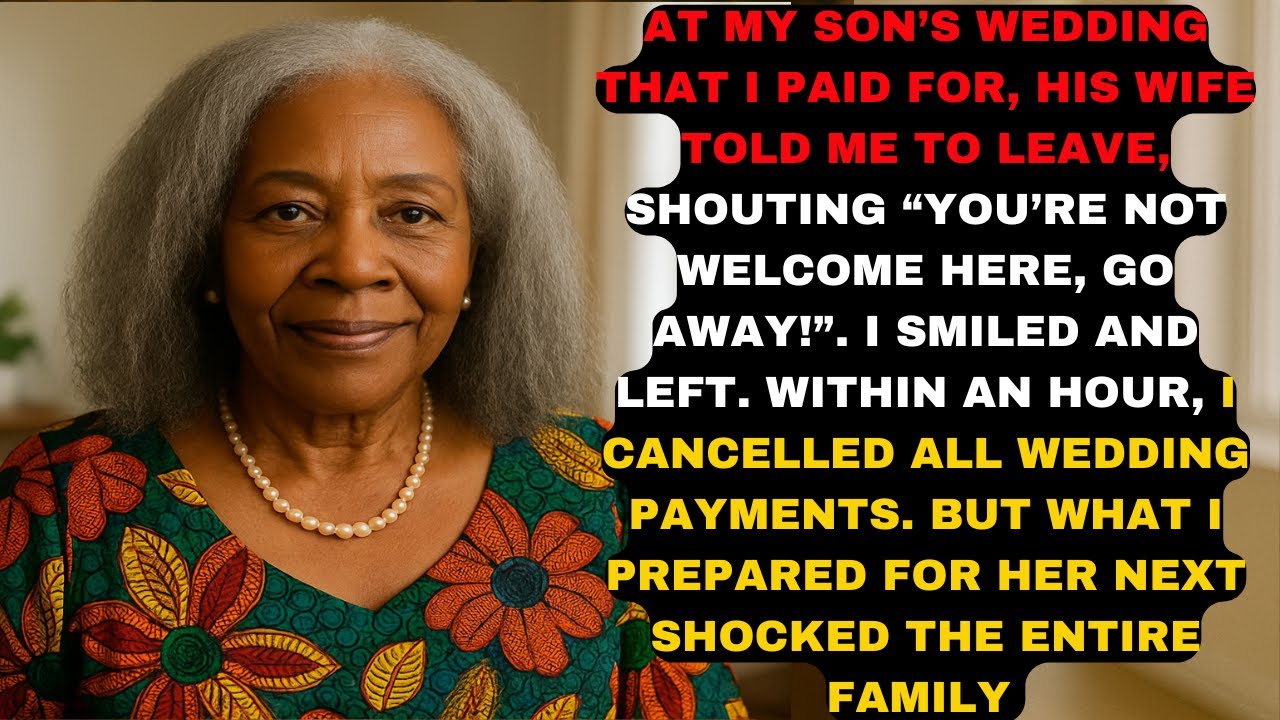 At My Son's Wedding, His Bride Told Me To Leave. I Canceled All The Wedding Payments And...