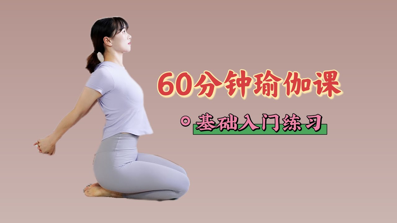 一节完整的瑜伽基础课，口令详细，要点清晰，初级课程！