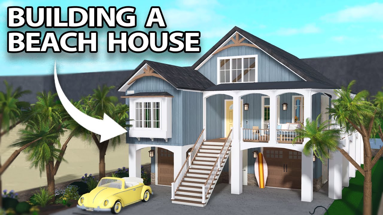 building a BEACH HOUSE in BLOXBURG with aquoleo