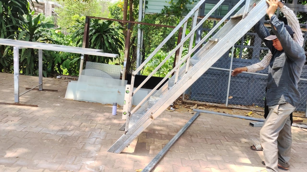 CÁCH làm CẦU THANG và TAY VỊNH cầu thang cho các bạn mới vào nghề/ptvl 