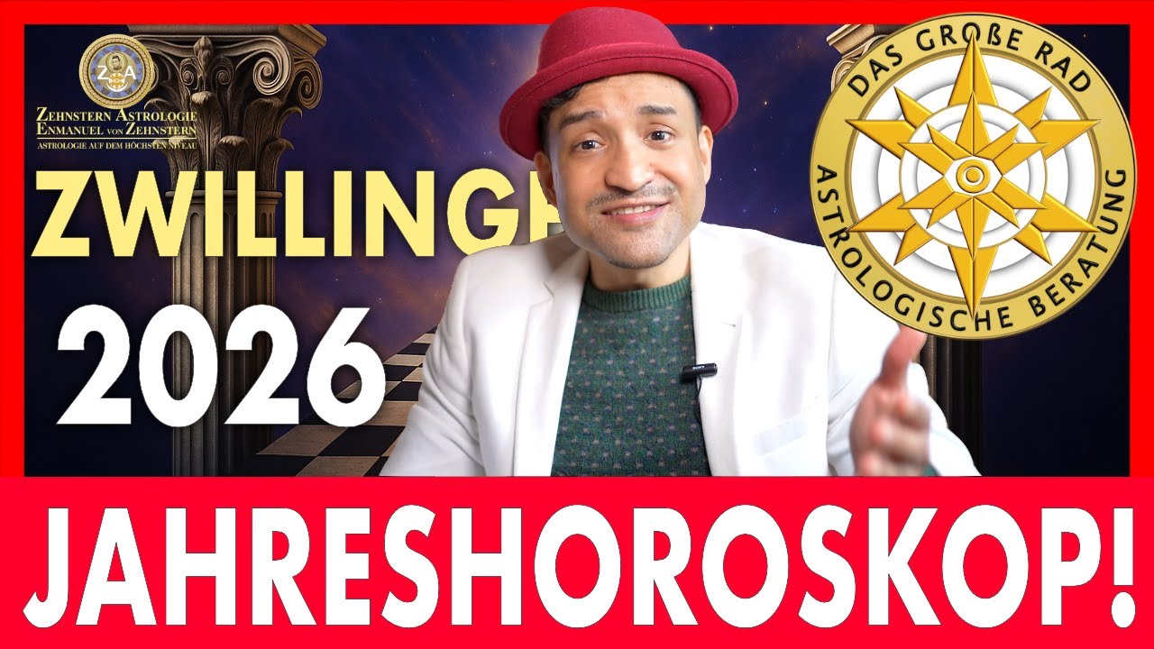 ZWILLINGE & ZWILLINGE ASZENDENT JAHRESHOROSKOP 2026 ZEHNSTERN ASTROLOGIE