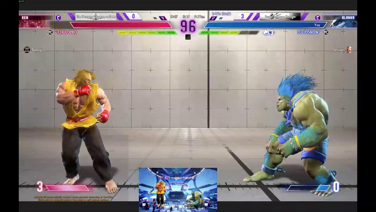SF6 Lucidsnow Blanka Color Rank Grind