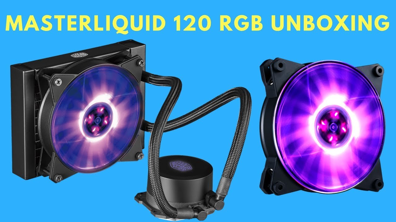 Liquid CPU Cooler RGB 120mm   Cooler Master MasterLiquid 120 Lite Unboxing