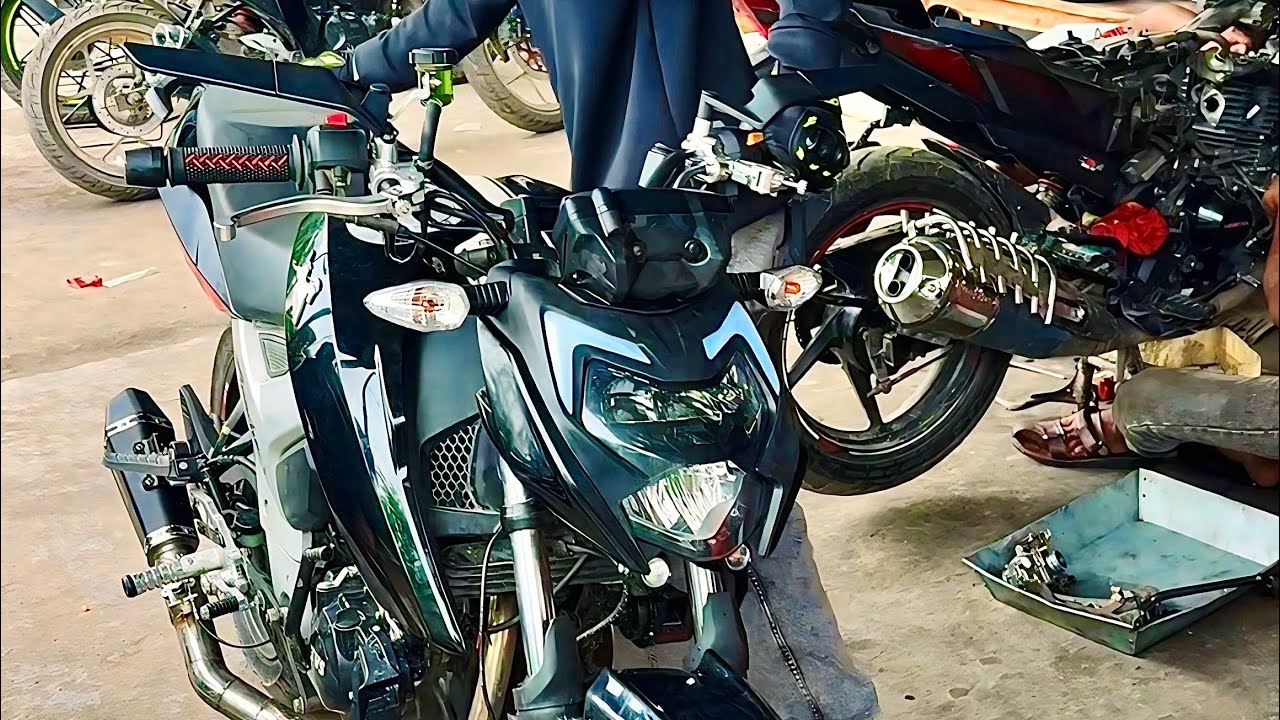 ৭ মাস পর বাইক চালু হলো #bikeservice  #motorcycle #bikeaccesories #motorcycle #bike #modified 