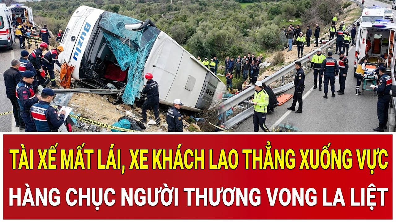 Thời sự nóng 2/2: Tài xế mất lái, xe khách lao thẳng xuống vực, hàng chục người thương vong la liệt