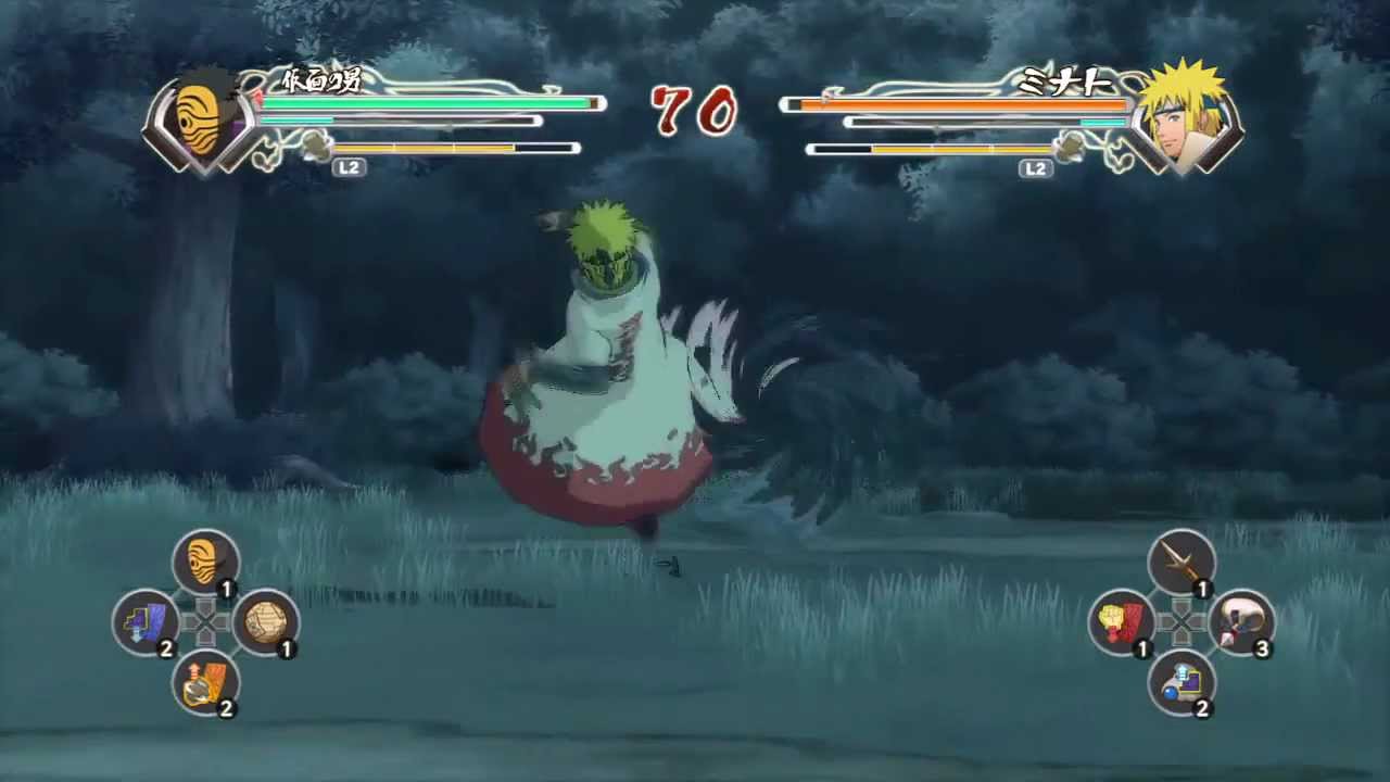 Naruto Generations Masked Man vs Minato [HD]