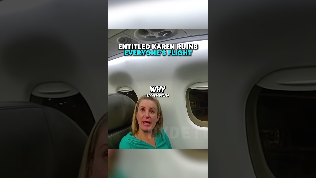 Entitled Karen RUINS everyone’s flight 🤯