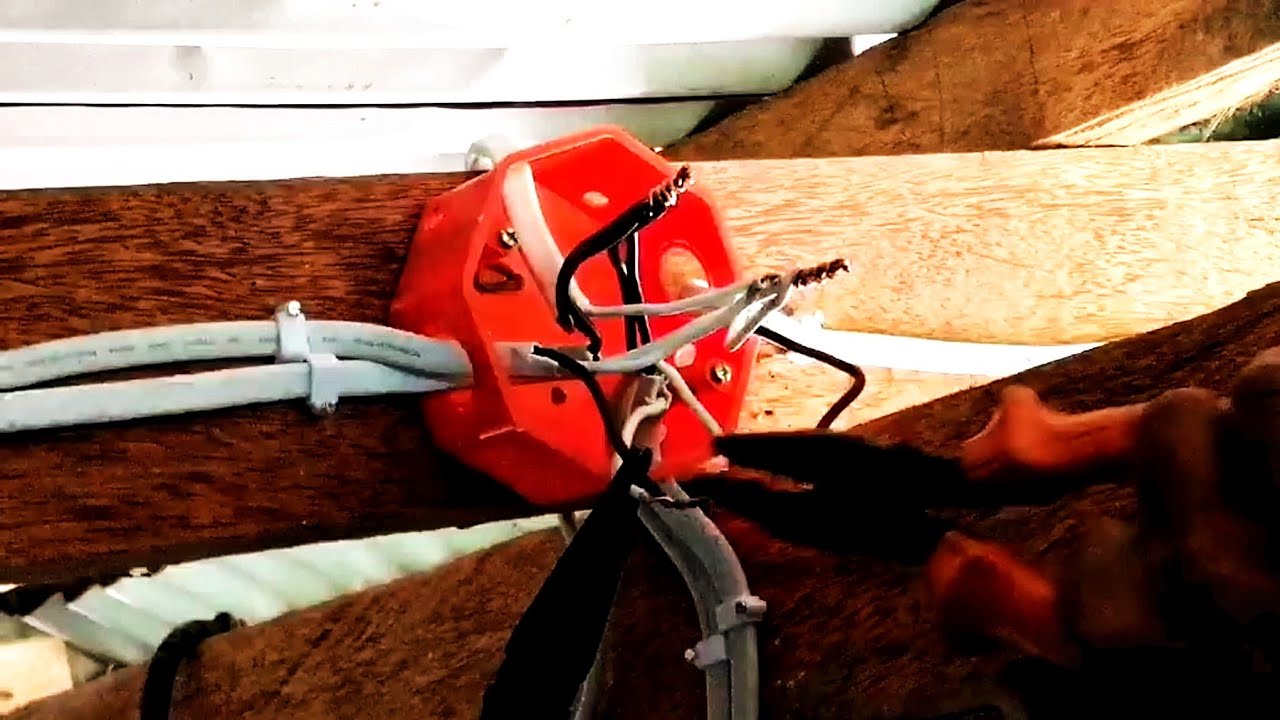 Basic Electrical Wiring for Beginners / actual installation ( open wiring )