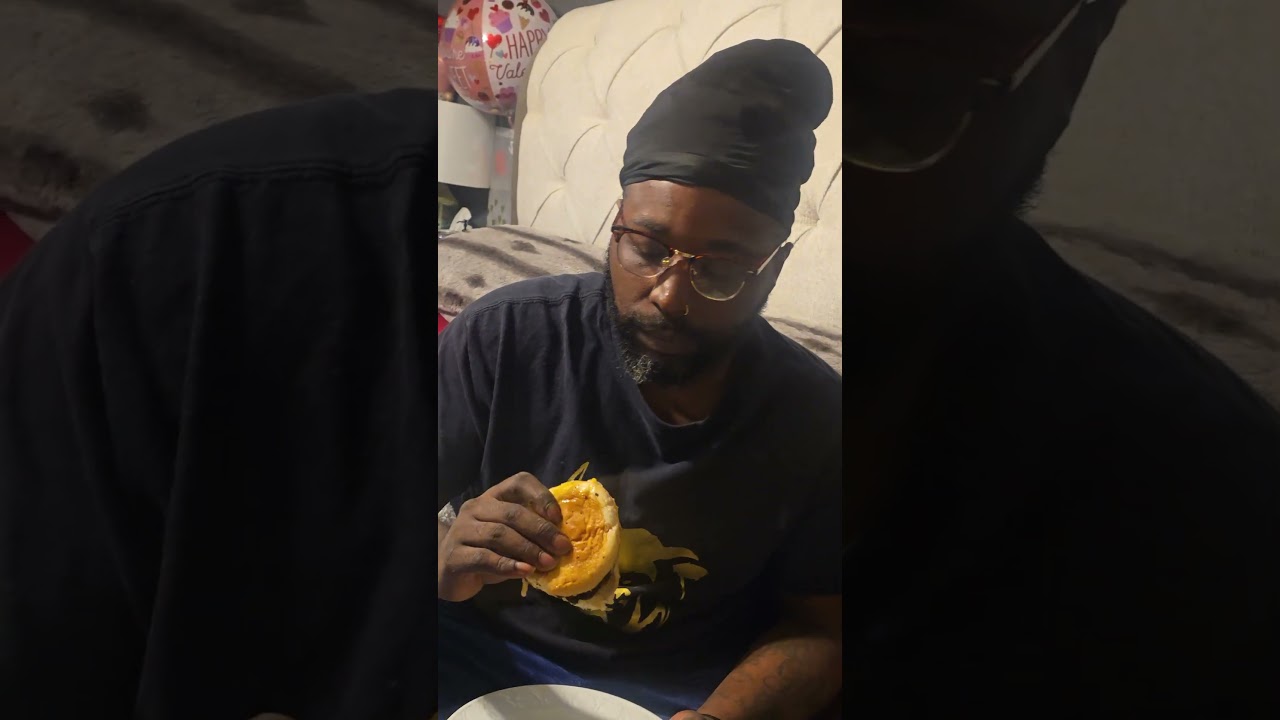 His first time trying deer burgers! Our n'bor made them and was willing to share!