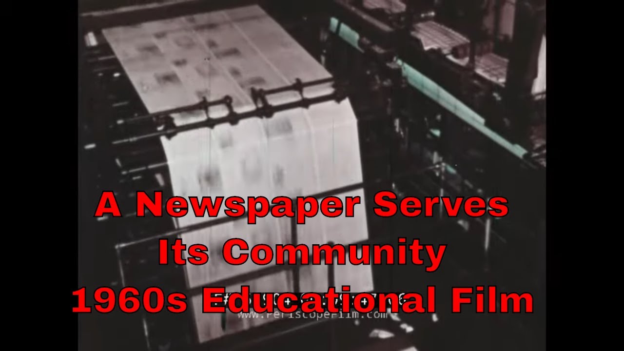 1959 LOS ANGELES TIMES NEWSPAPER FILM  "A NEWSPAPER SERVES ITS COMMUNITY" FREE PRESS  66904