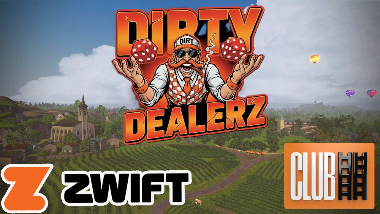 Dropping 1300 watts! Zwift Racing Club Ladder DIRTy Dealerz vs DIRTy Crabz on R.G.V.
