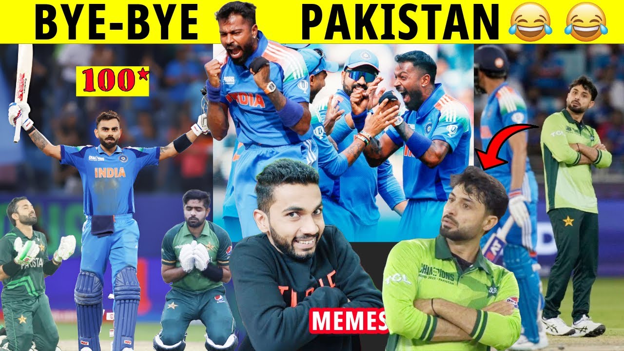 VIRAT KOHLI CENTURY🔥 INDIA VS PAKISTAN CHAMPIONS TROPHY | ABRAR VS GILL | HARDIK PANDYA CELEBRATION